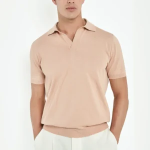 Peach polo - Made in Italy