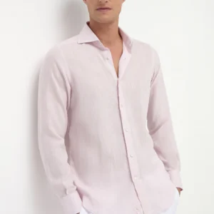 Pink linen shirt - Made in Italy