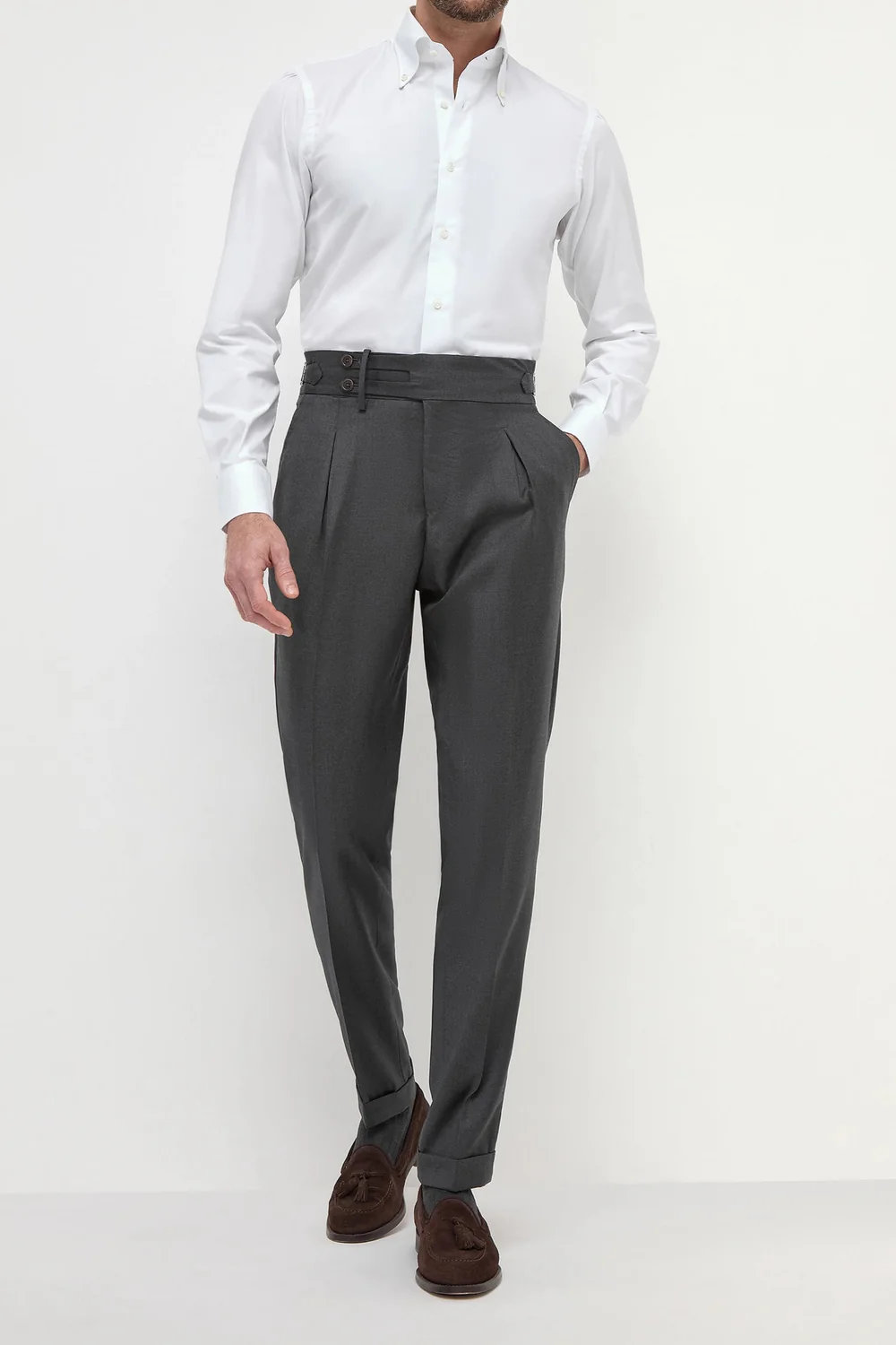 Button down white shirt ”Sartoriale collection”- Made In Italy