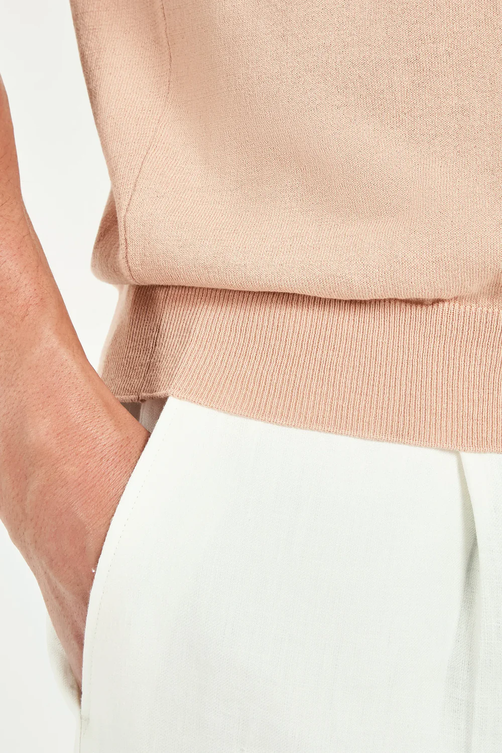 Peach polo - Made in Italy - Image 2